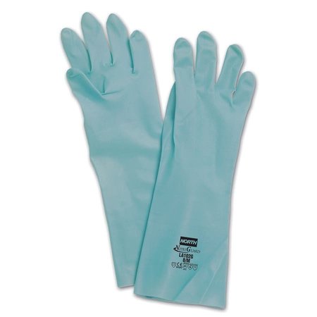 NORTH BY HONEYWELL North Nitriguard Plus LA102G 10 Mil Unsupported Nitrile Gloves, 12PK LA102G/10